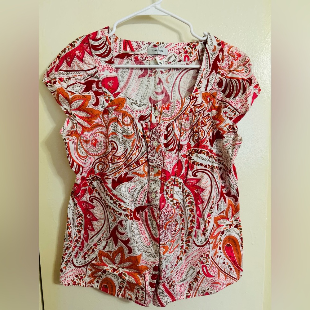 Paisley Sleeveless Top (Large)